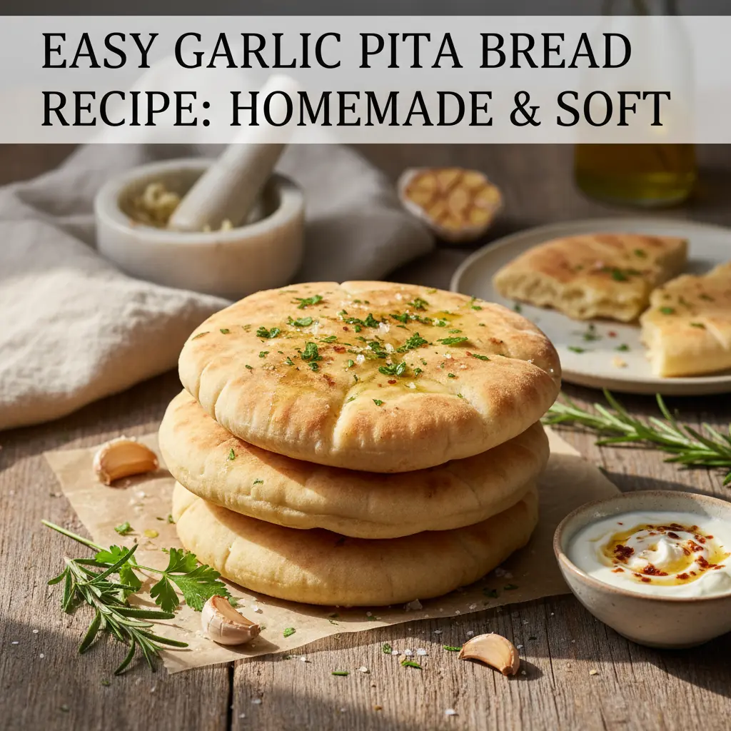 garlic pita bread recipe recipeCard1