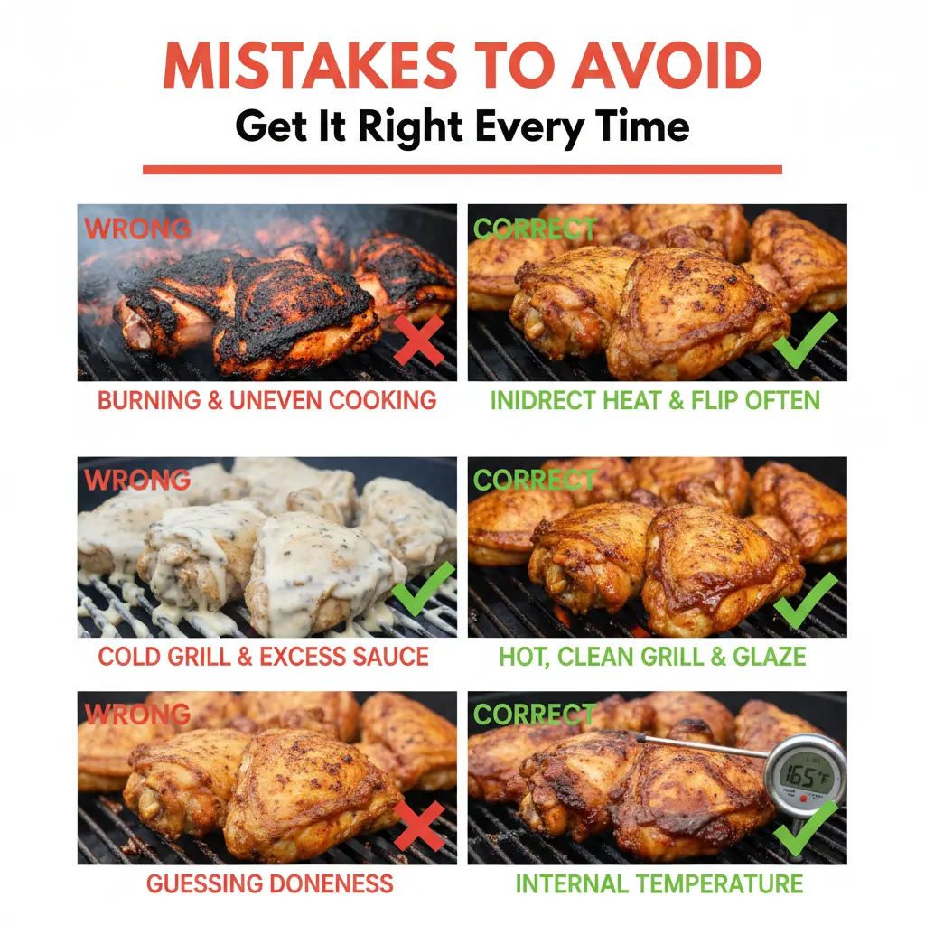 grilled bbq chicken thighs common mistakes