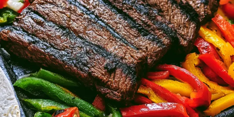 grilled steak fajitas featured
