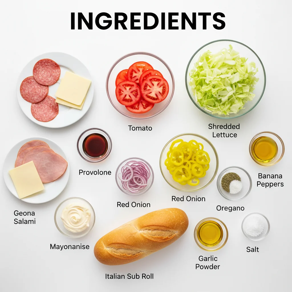 grinder sandwich recipe ingredients