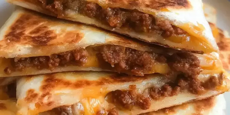 ground beef quesadillas featured