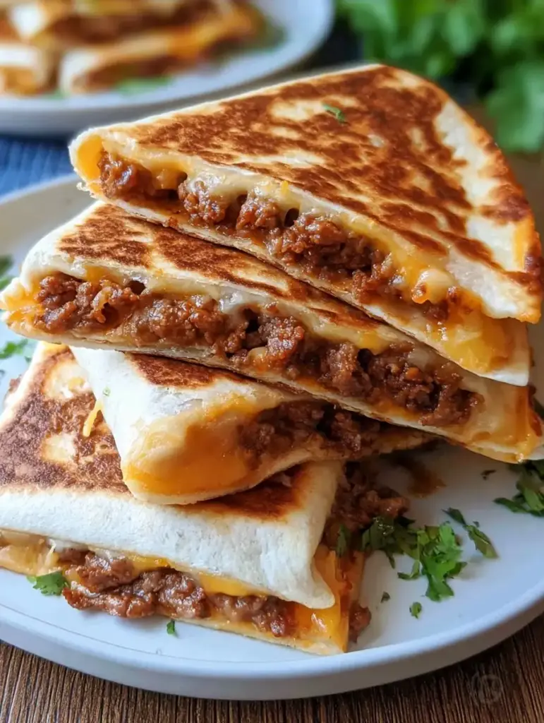 ground beef quesadillas recipeCard1