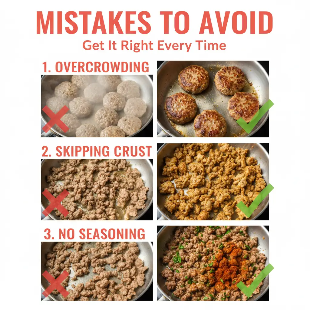 ground beef sausage recipe common mistakes