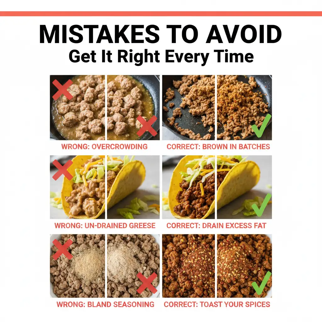 ground beef tacos recipe common mistakes