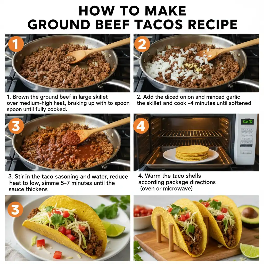 How to make ground beef tacos recipe