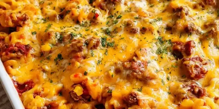 hamburger casserole recipe featured