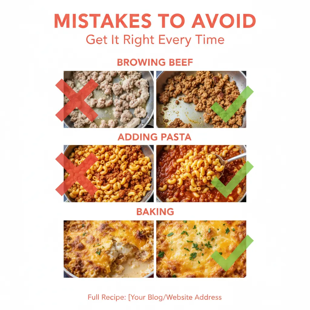 hamburger casserole recipe common mistakes