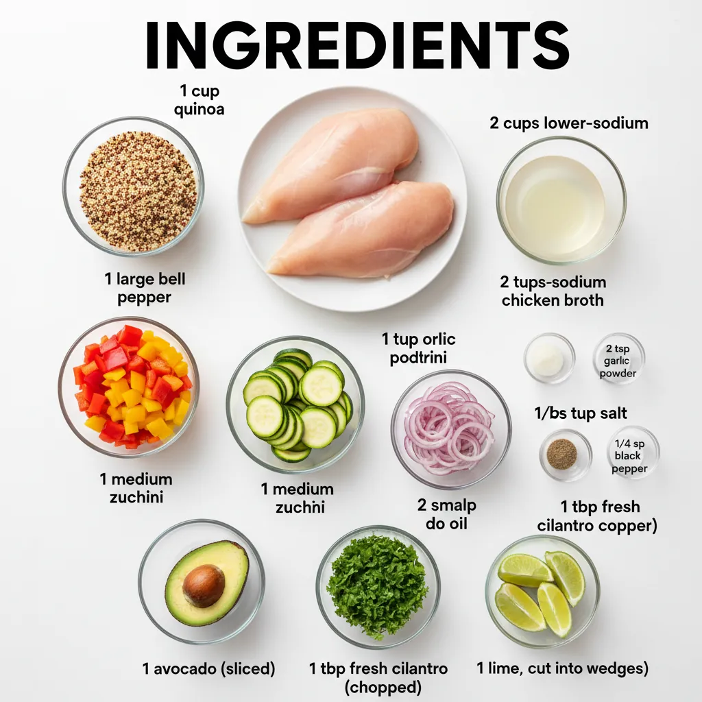 high protein chicken bowl ingredients