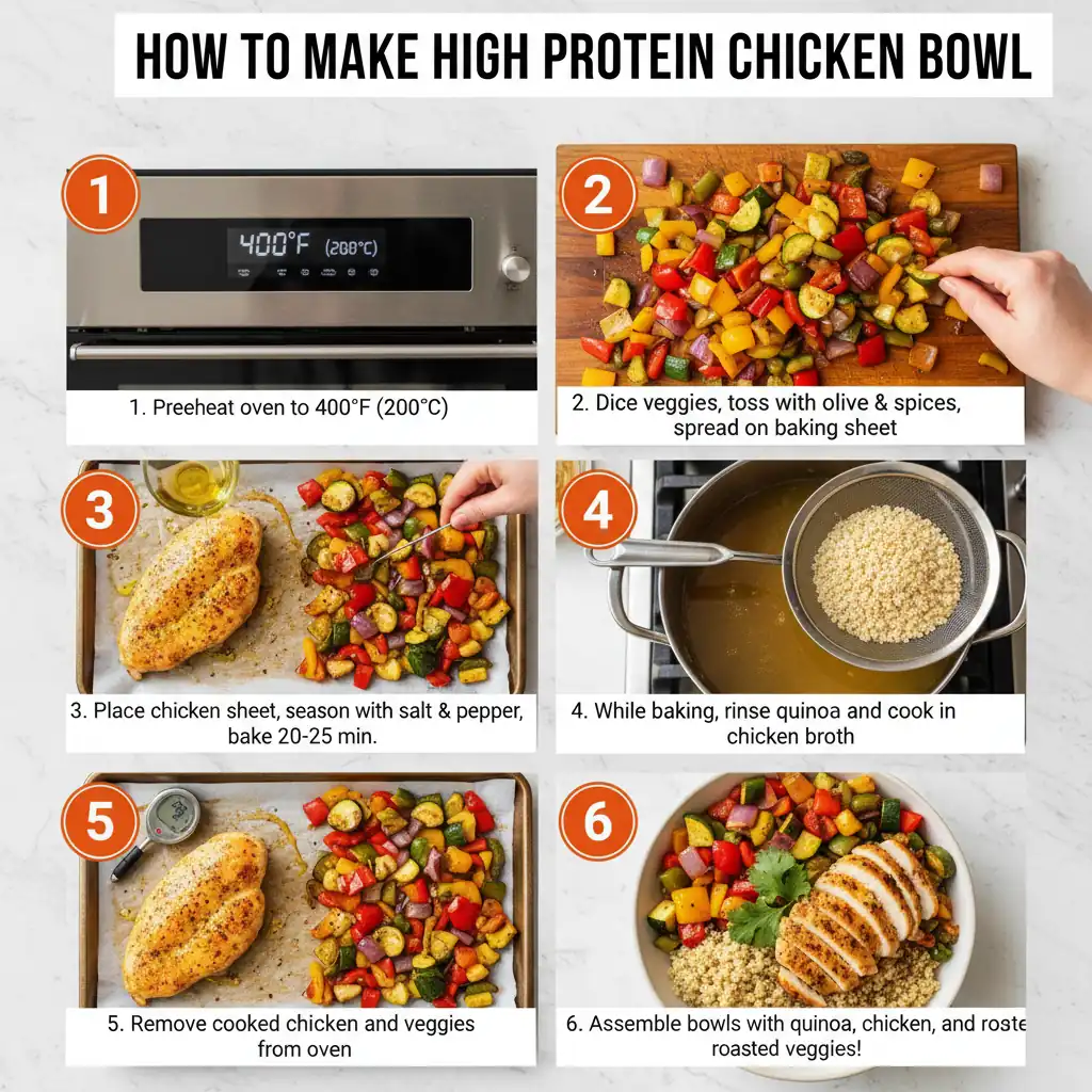 How to make high protein chicken bowl