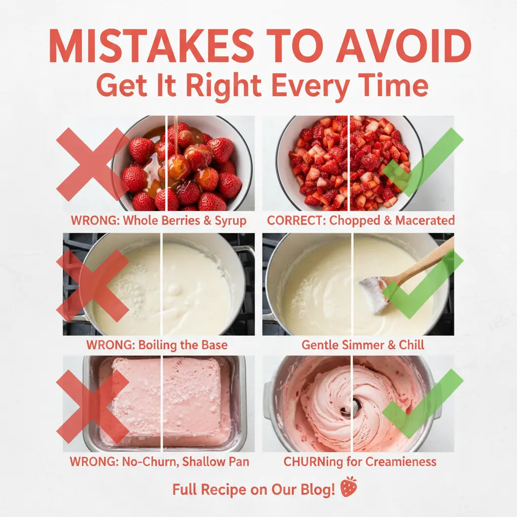 homemade strawberry ice cream recipe common mistakes
