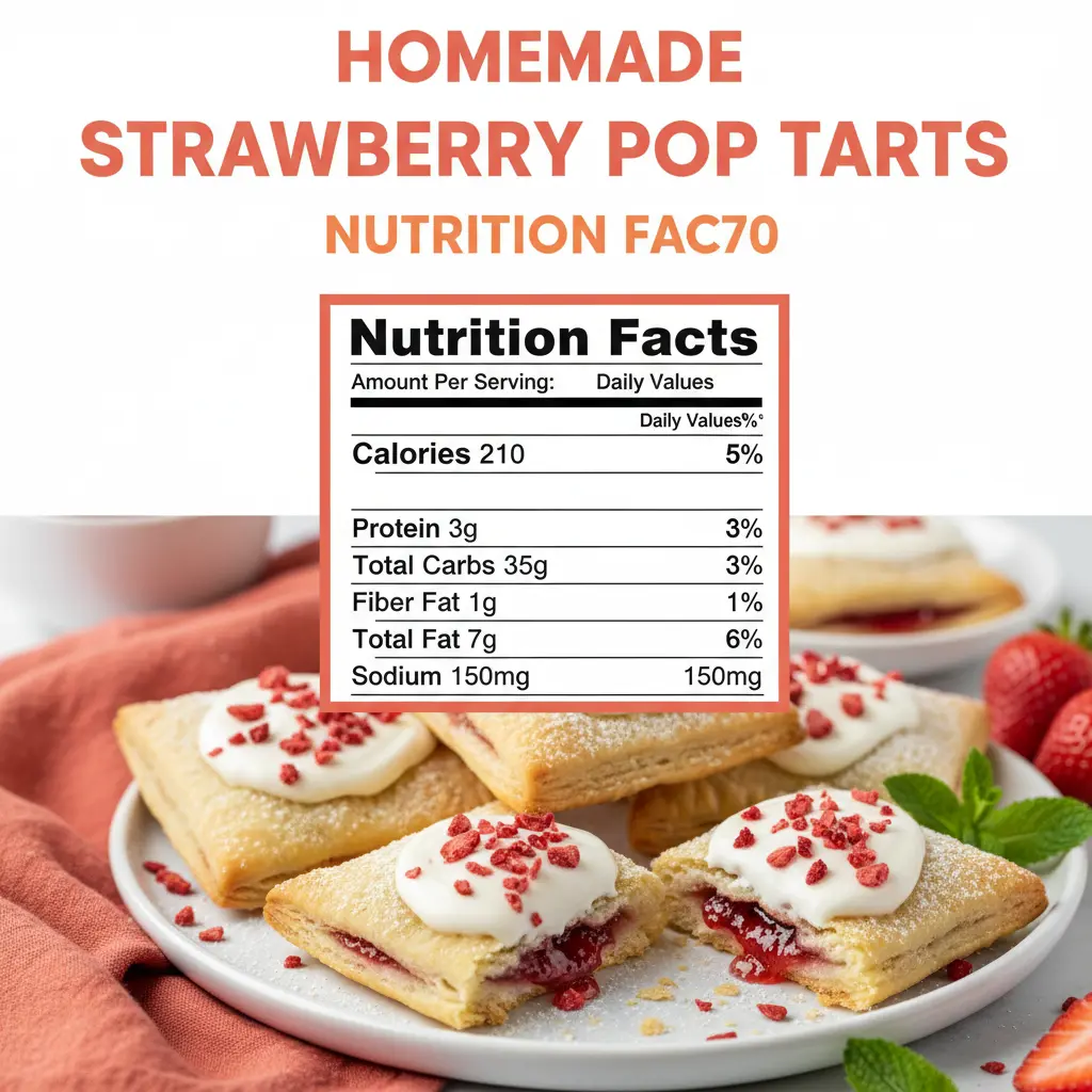 homemade strawberry pop tarts recipe nutritional information