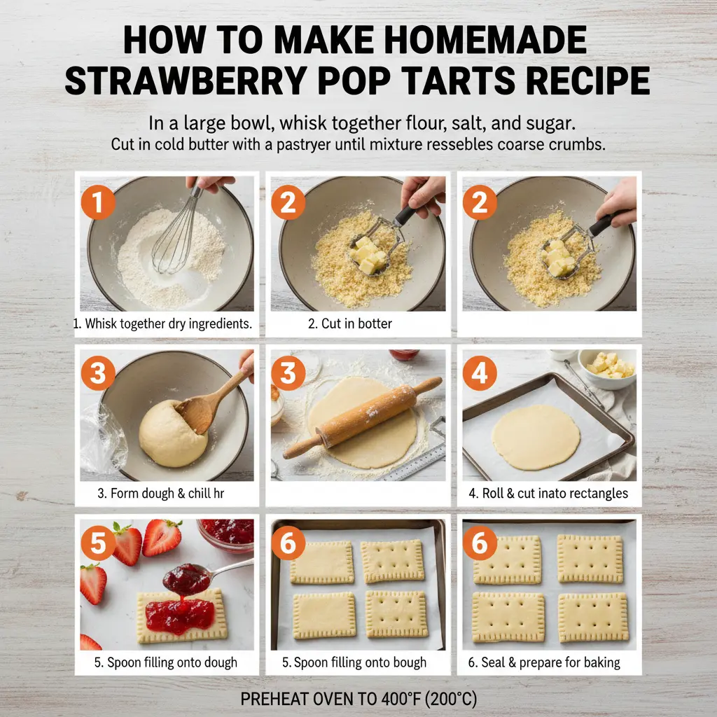 How to make homemade strawberry pop tarts recipe