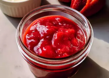 homemade strawberry sauce recipe featured