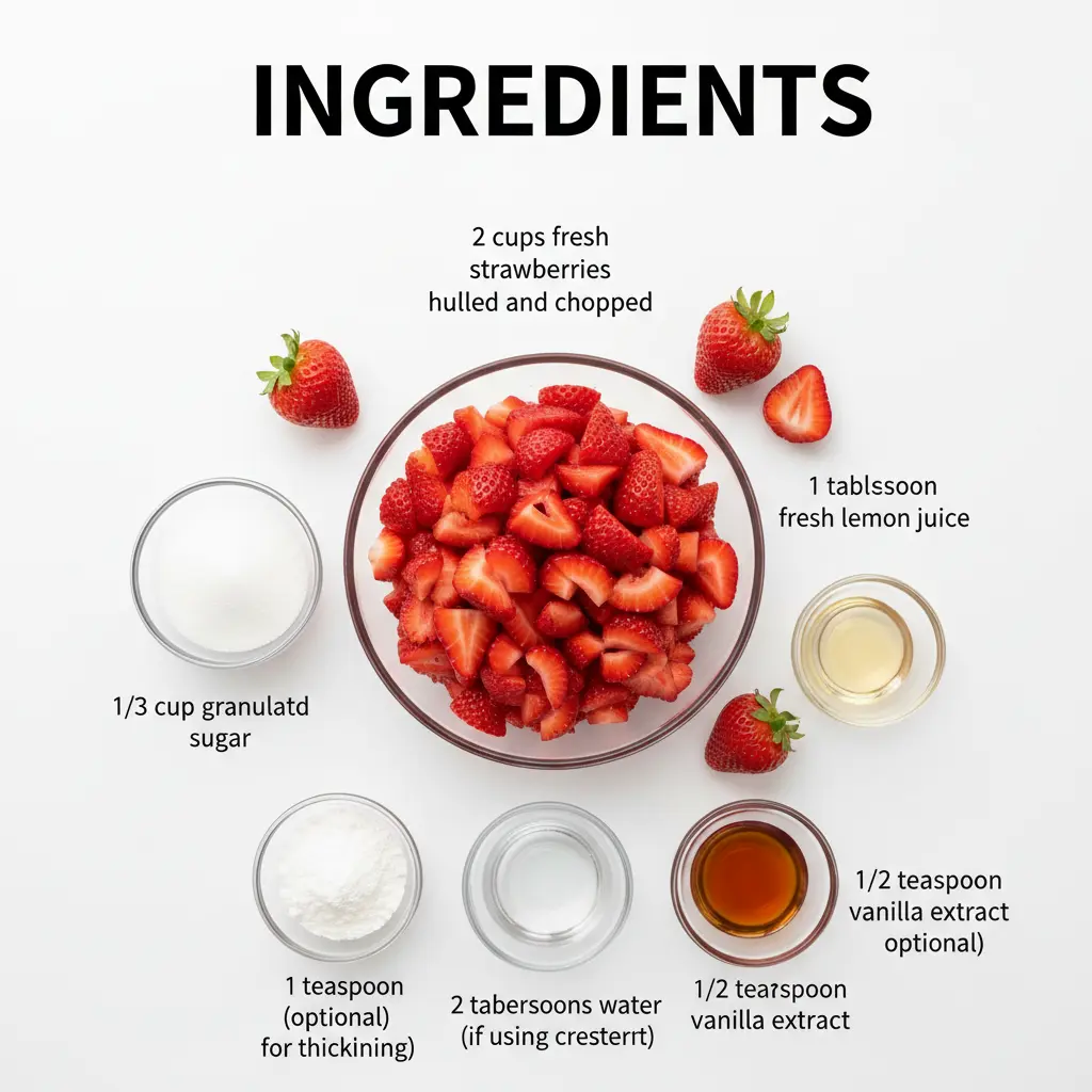 homemade strawberry sauce recipe ingredients