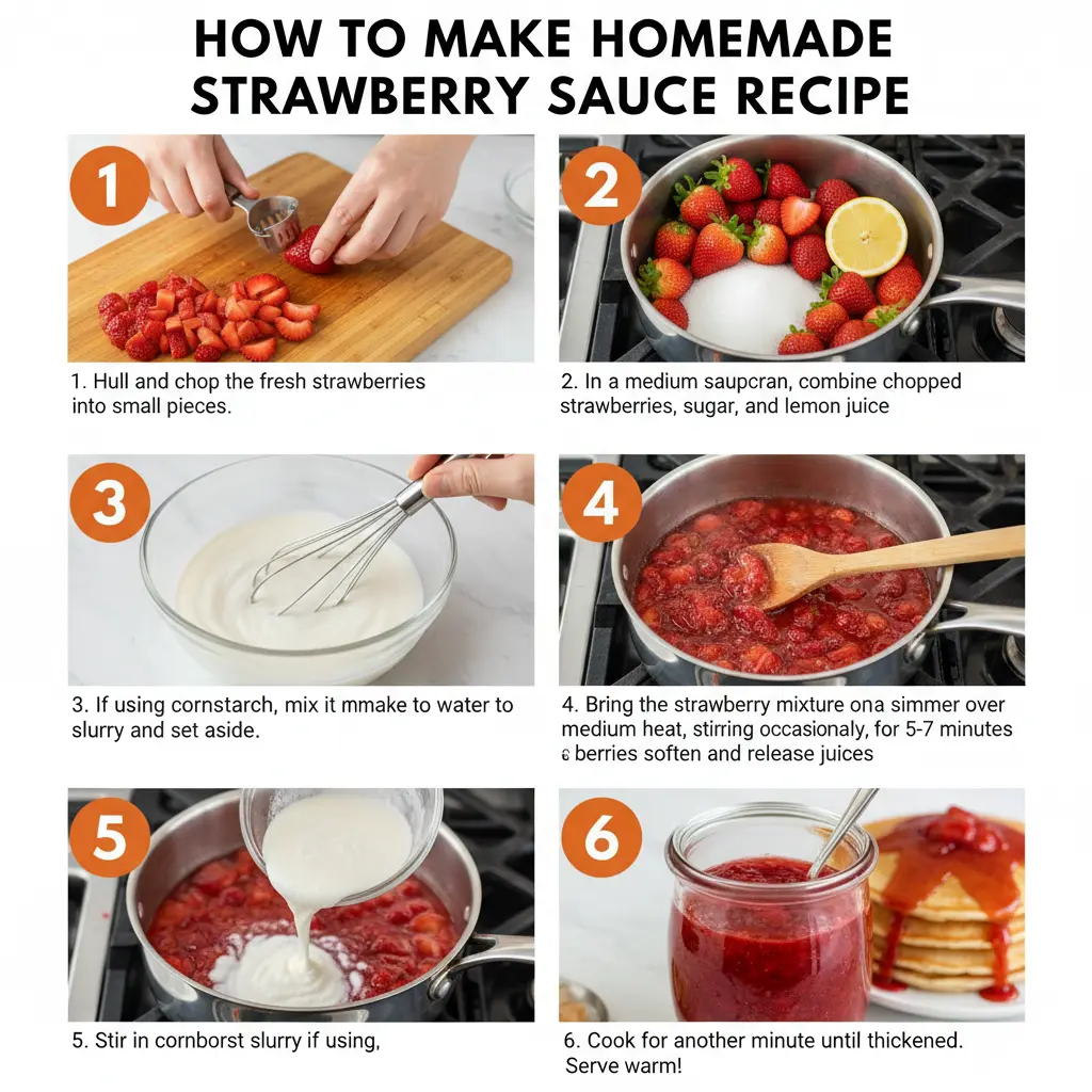 How to make homemade strawberry sauce recipe