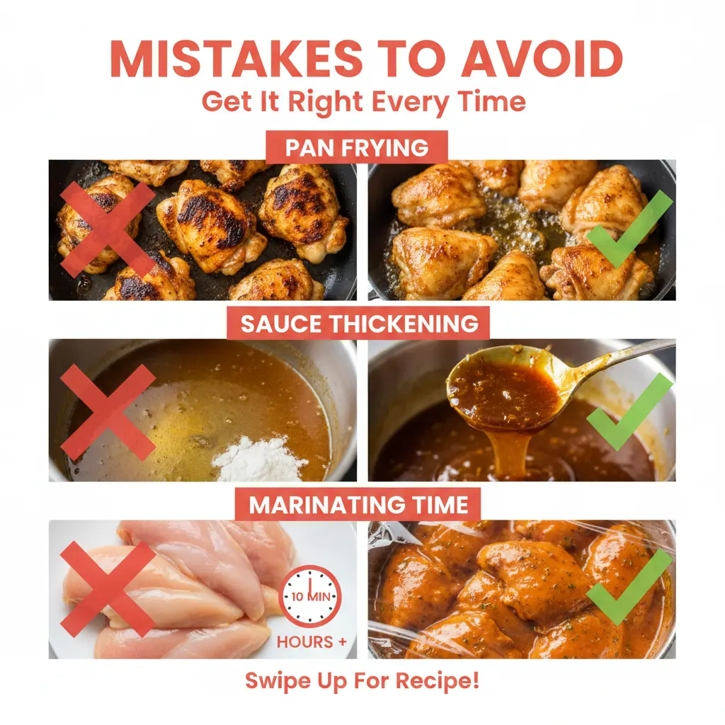 honey garlic chicken recipe common mistakes