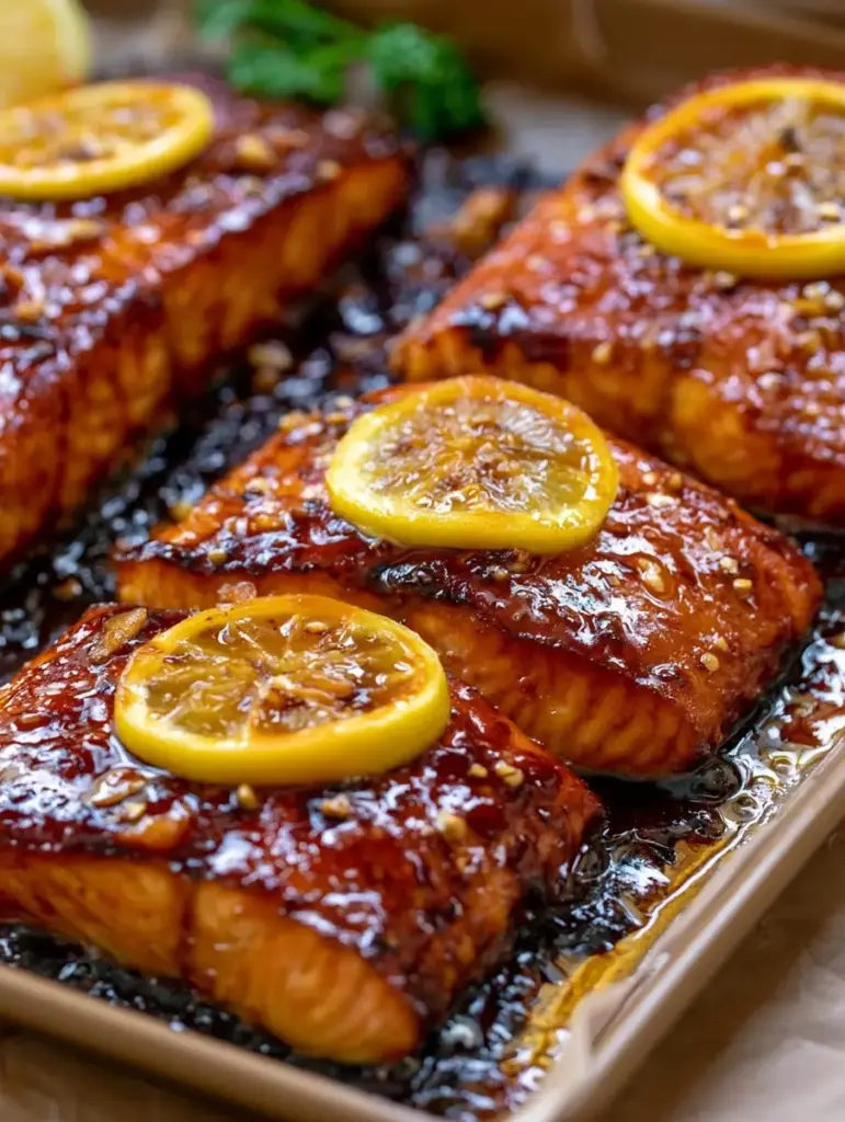 honey garlic salmon recipe recipeCard1