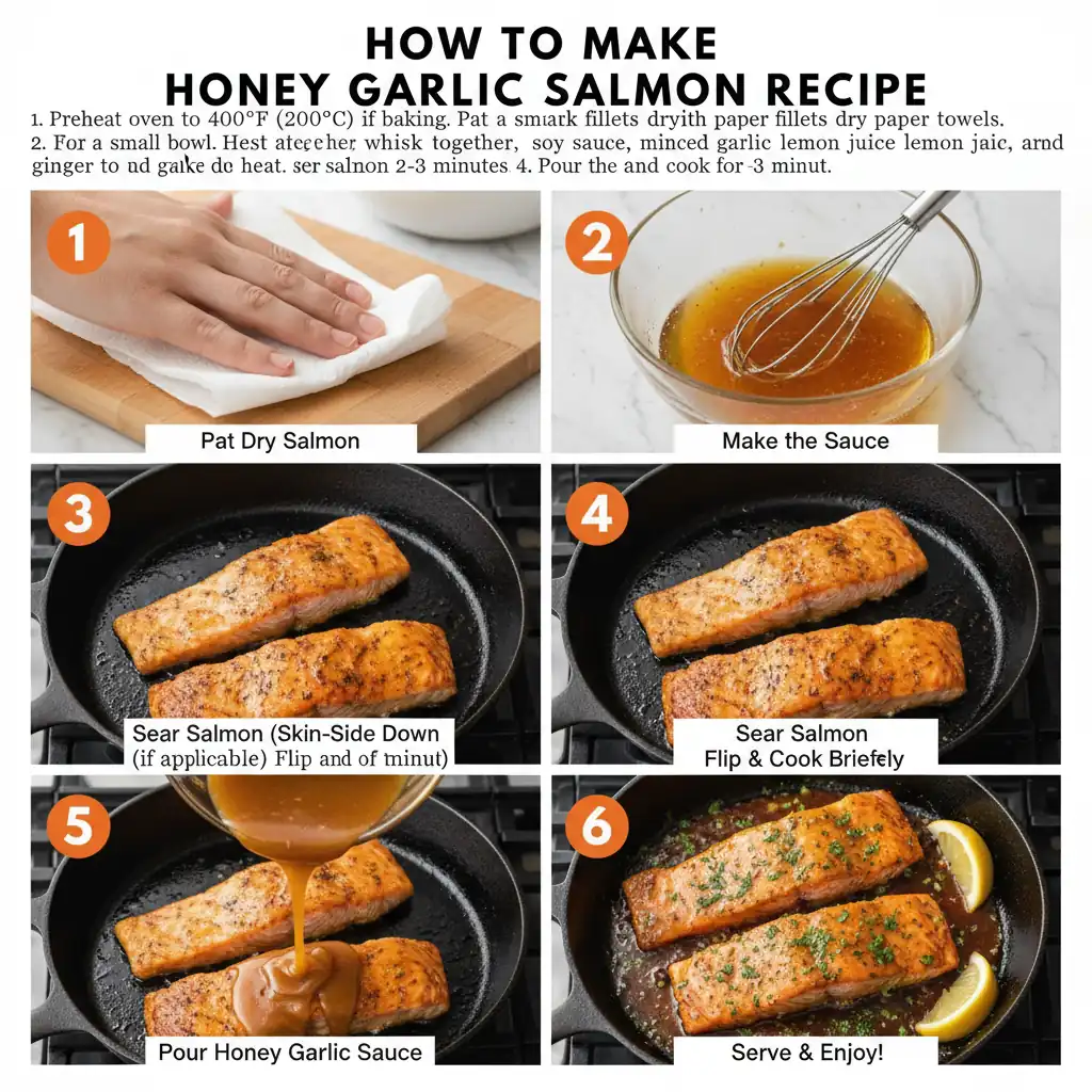 How to make honey garlic salmon recipe