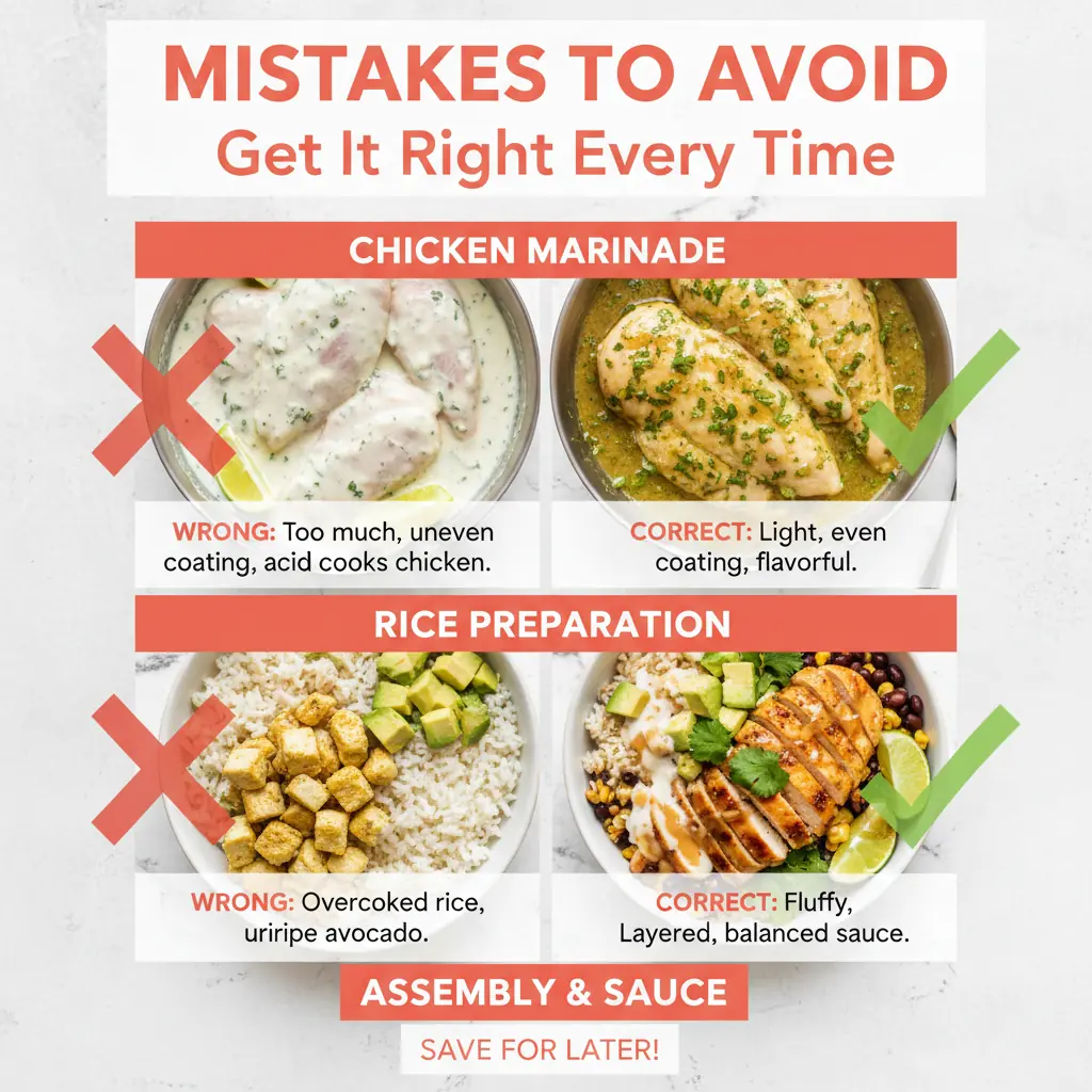 honey lime chicken avocado rice bowl common mistakes