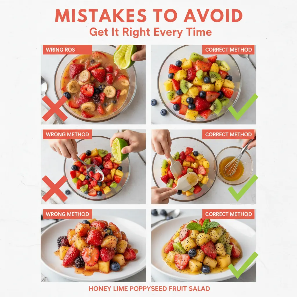 honey lime poppyseed fruit salad common mistakes