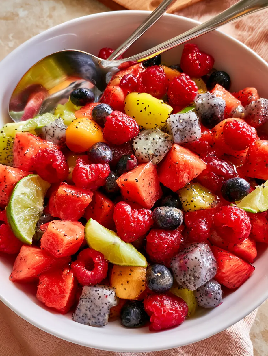 Why you'll love honey lime poppyseed fruit salad