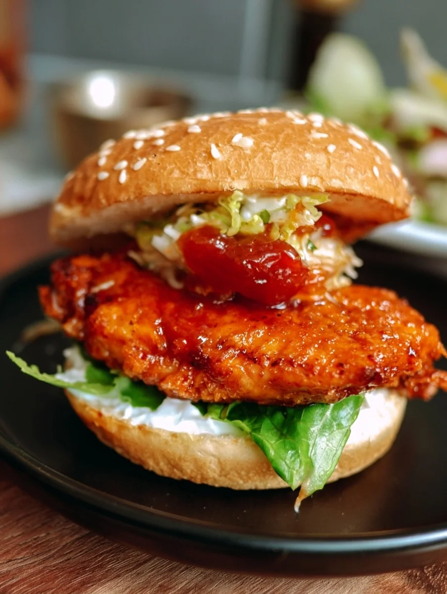 Why you'll love hot honey chicken burger recipe