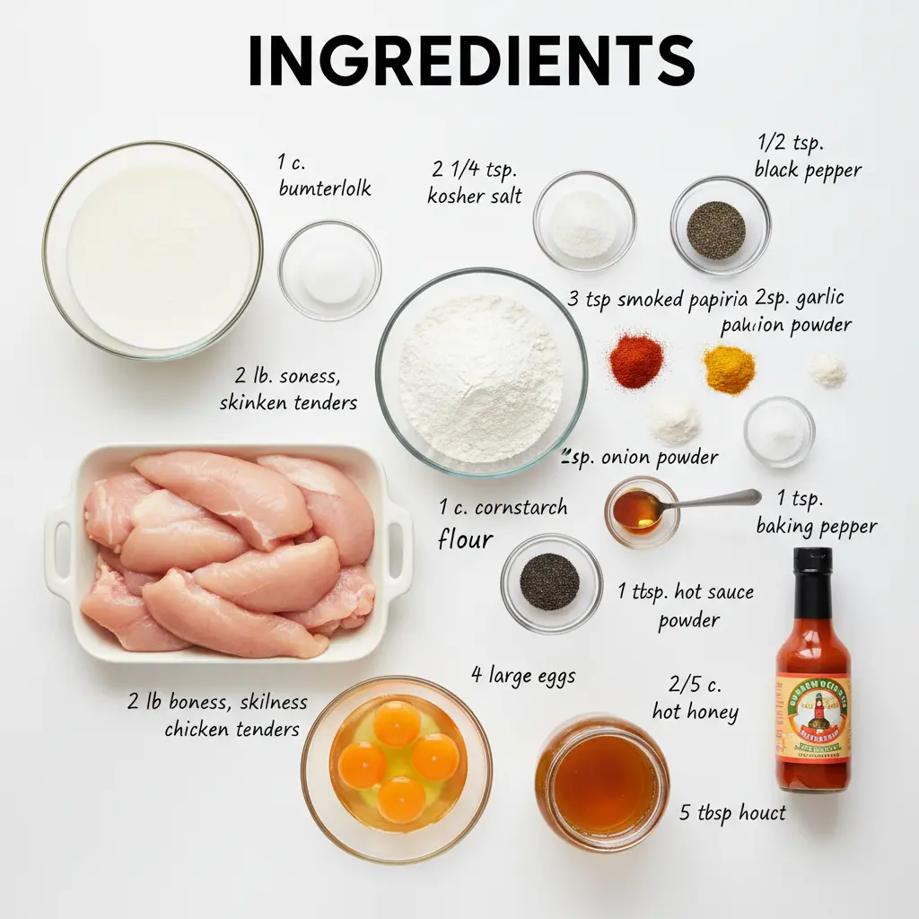 Hot Honey Chicken ingredients