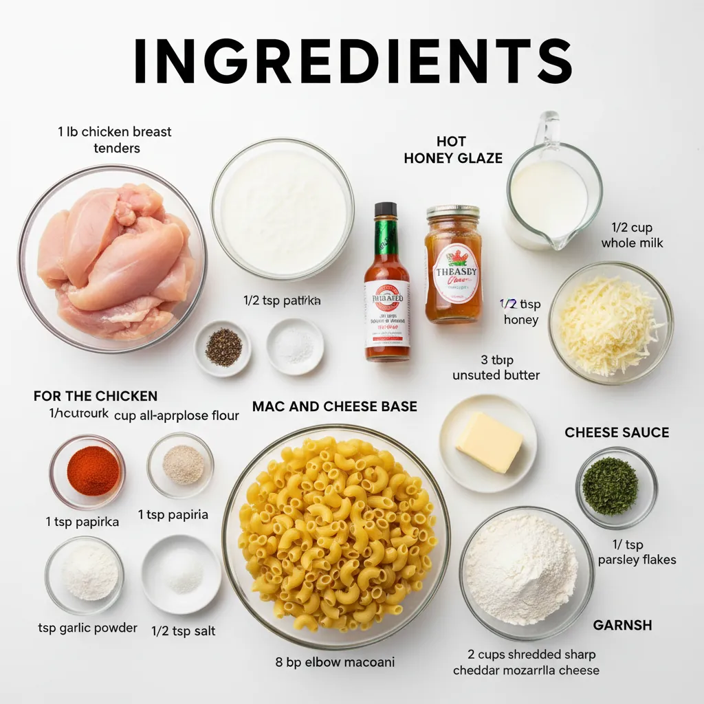 hot honey chicken mac and cheese ingredients