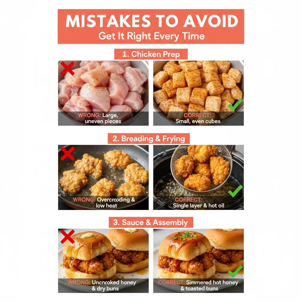 hot honey chicken sliders common mistakes