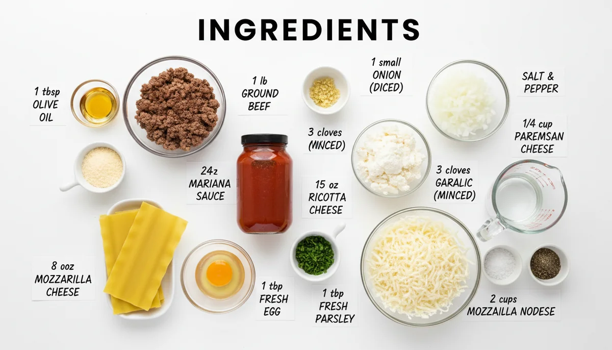 instant pot lasagna ingredients