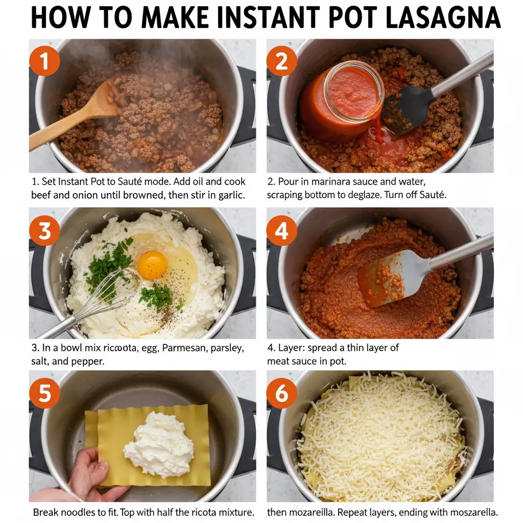 How to make instant pot lasagna