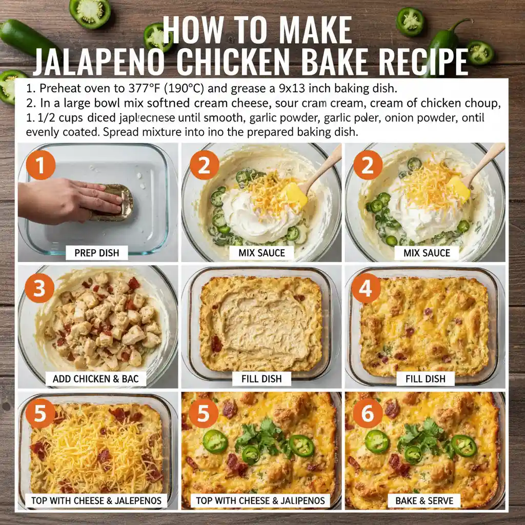 How to make jalapeno chicken bake recipe