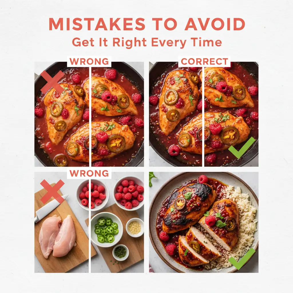 jalapeño raspberry chicken recipe common mistakes