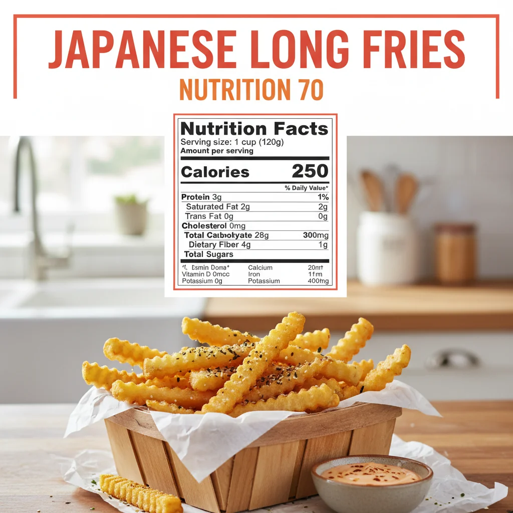 japanese long fries recipe nutritional information