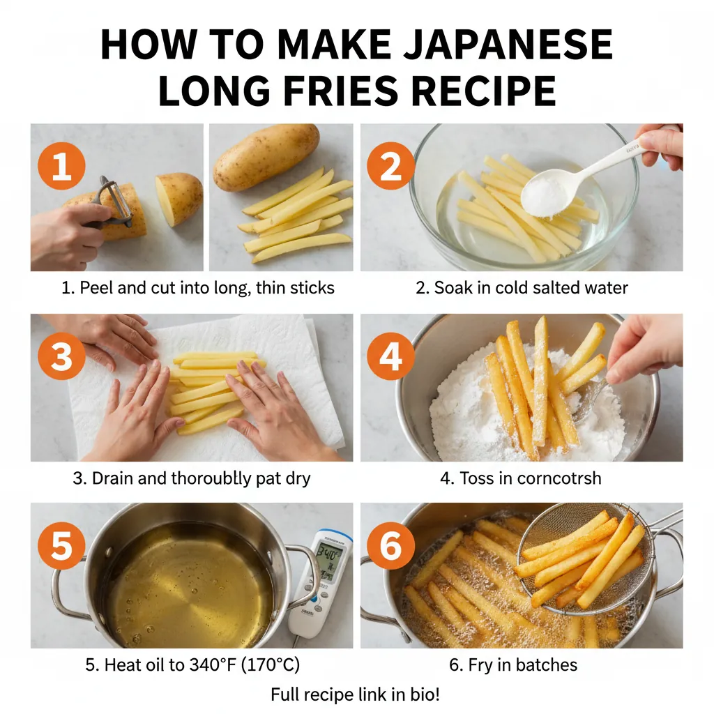 How to make japanese long fries recipe