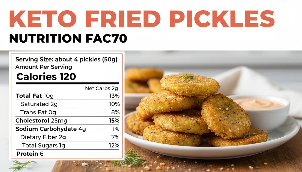 keto fried pickles recipe nutritional information