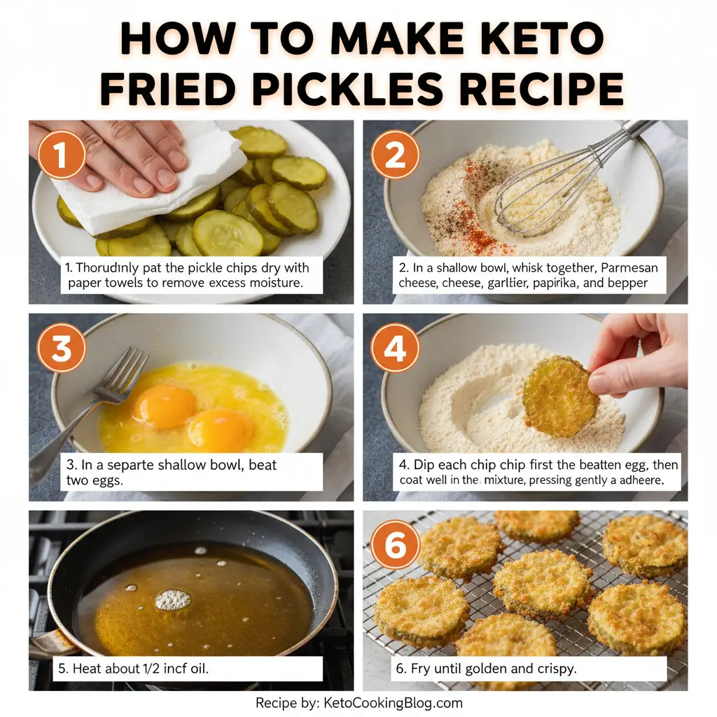 How to make keto fried pickles recipe