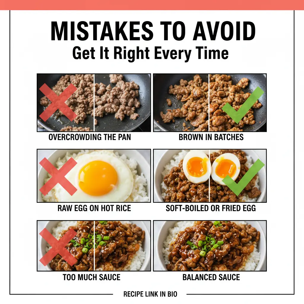 Korean beef egg bowl recipe common mistakes