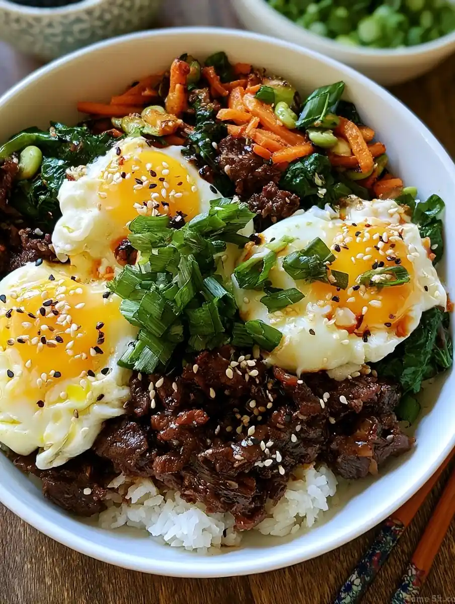 Why you'll love Korean beef egg bowl recipe
