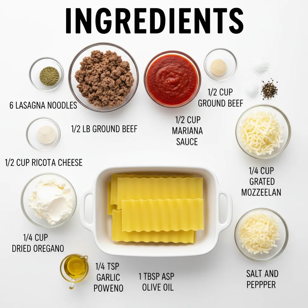 lasagna for two ingredients