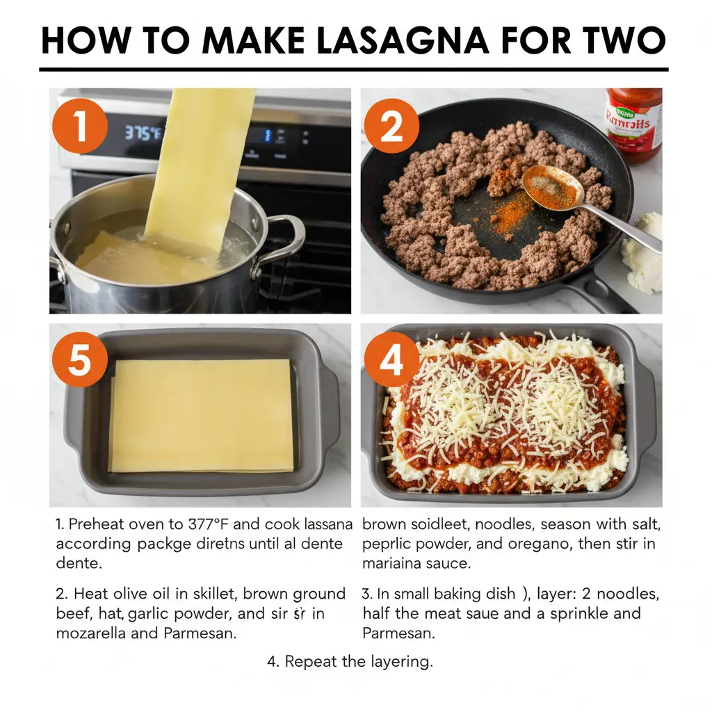 How to make lasagna for two