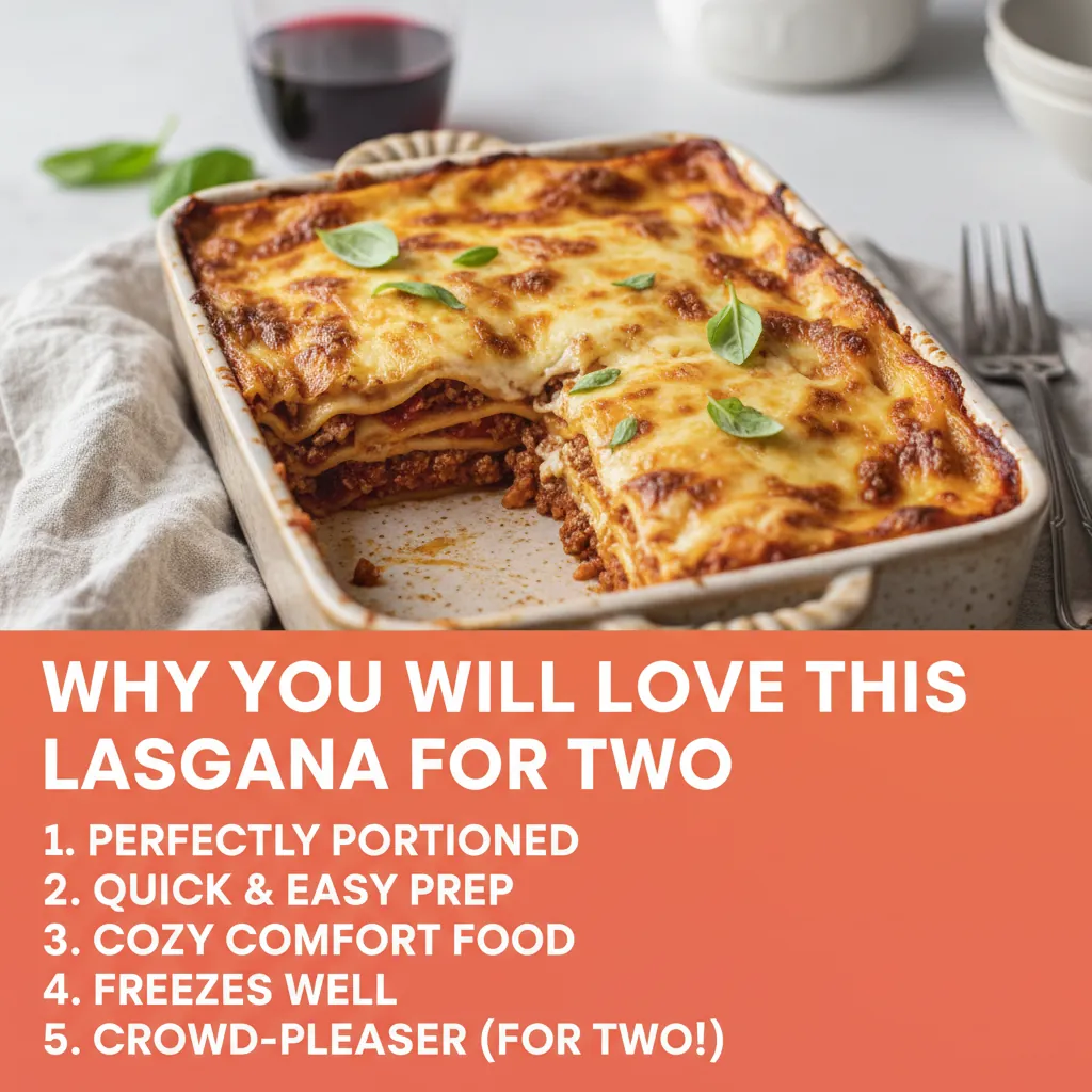 Why you'll love lasagna for two