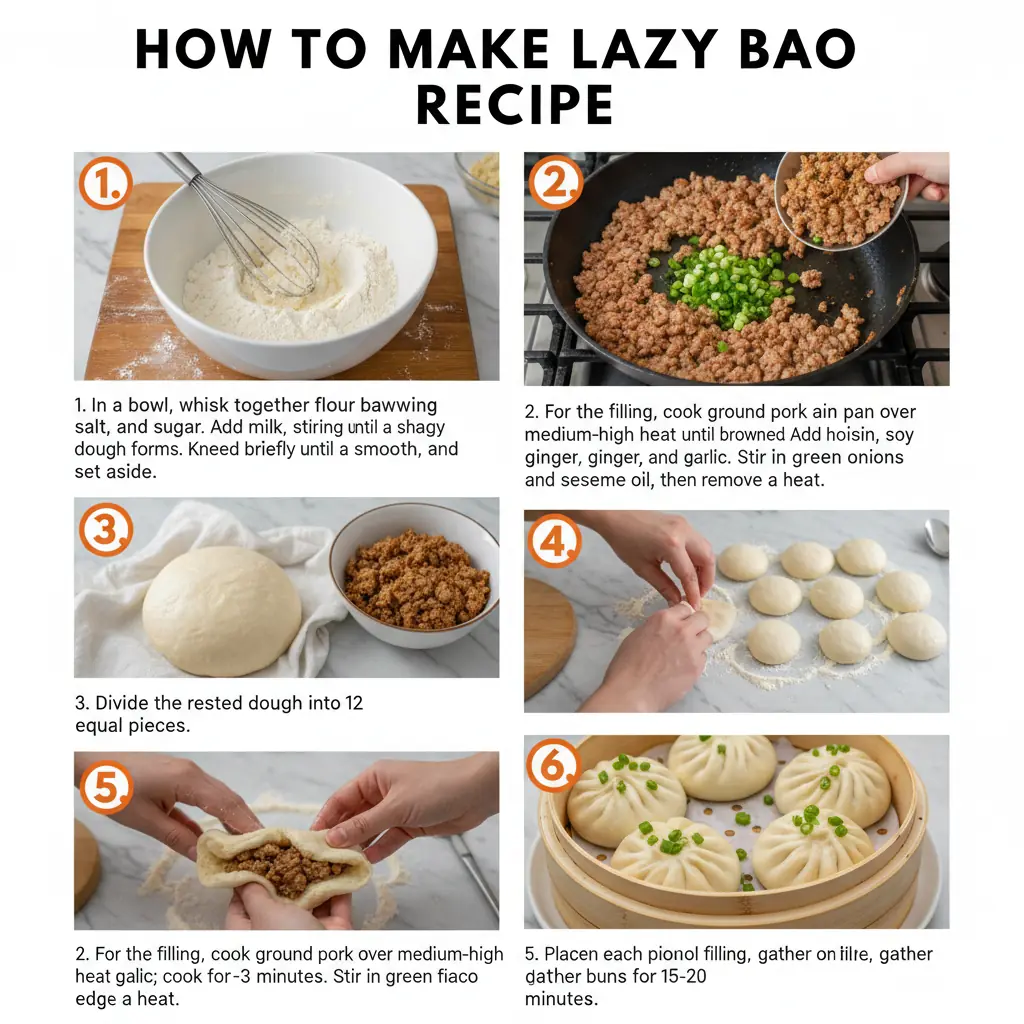 How to make lazy bao recipe