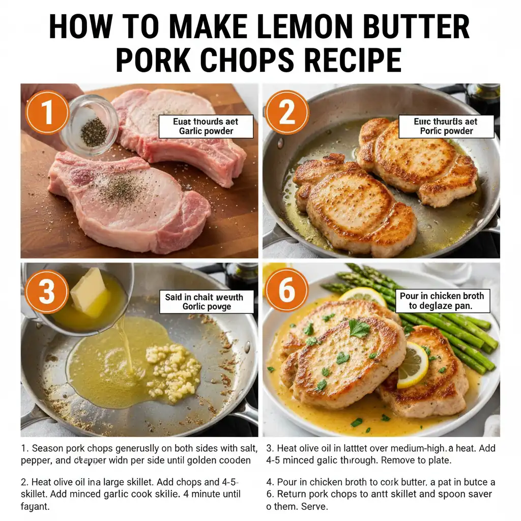 How to make lemon butter pork chops recipe