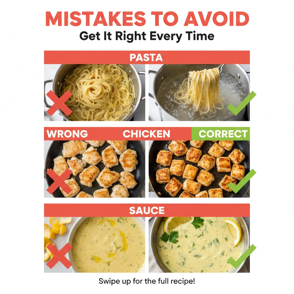 lemon chicken pasta recipe common mistakes