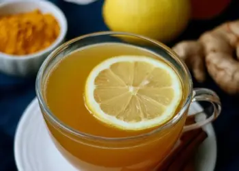 lemon ginger turmeric drink recipe featured