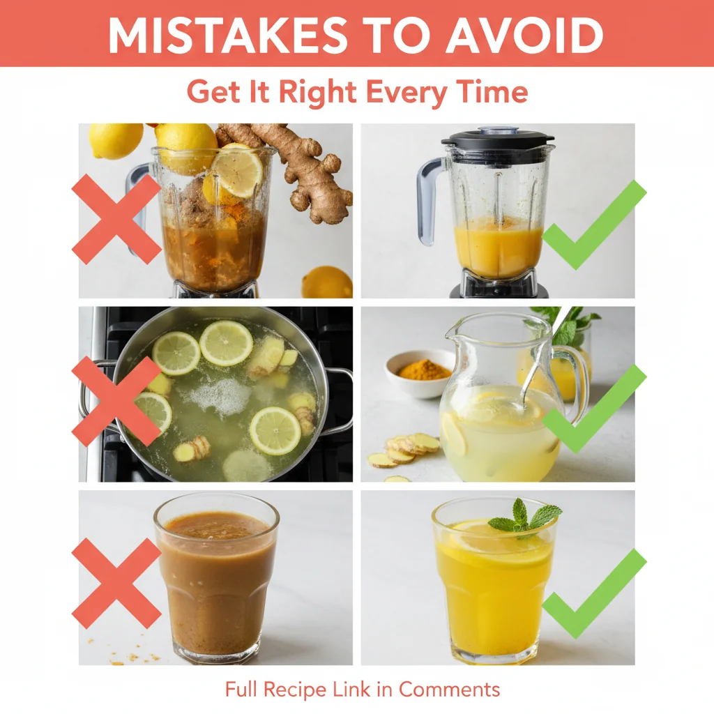 lemon ginger turmeric drink recipe common mistakes