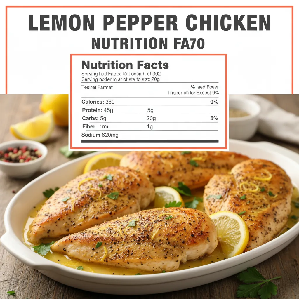 lemon pepper chicken recipe nutritional information