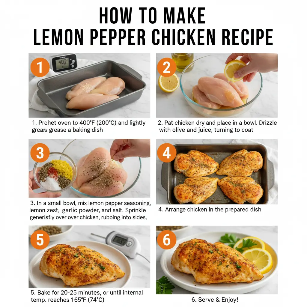 How to make lemon pepper chicken recipe