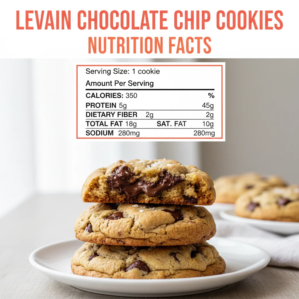 levain chocolate chip cookies recipe nutritional information